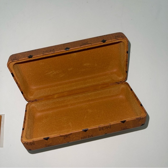 MCM 55mm Brown Modified Rectangle Sunglasses - Authentic -New W/Case & Cloth - Picture 13 of 16